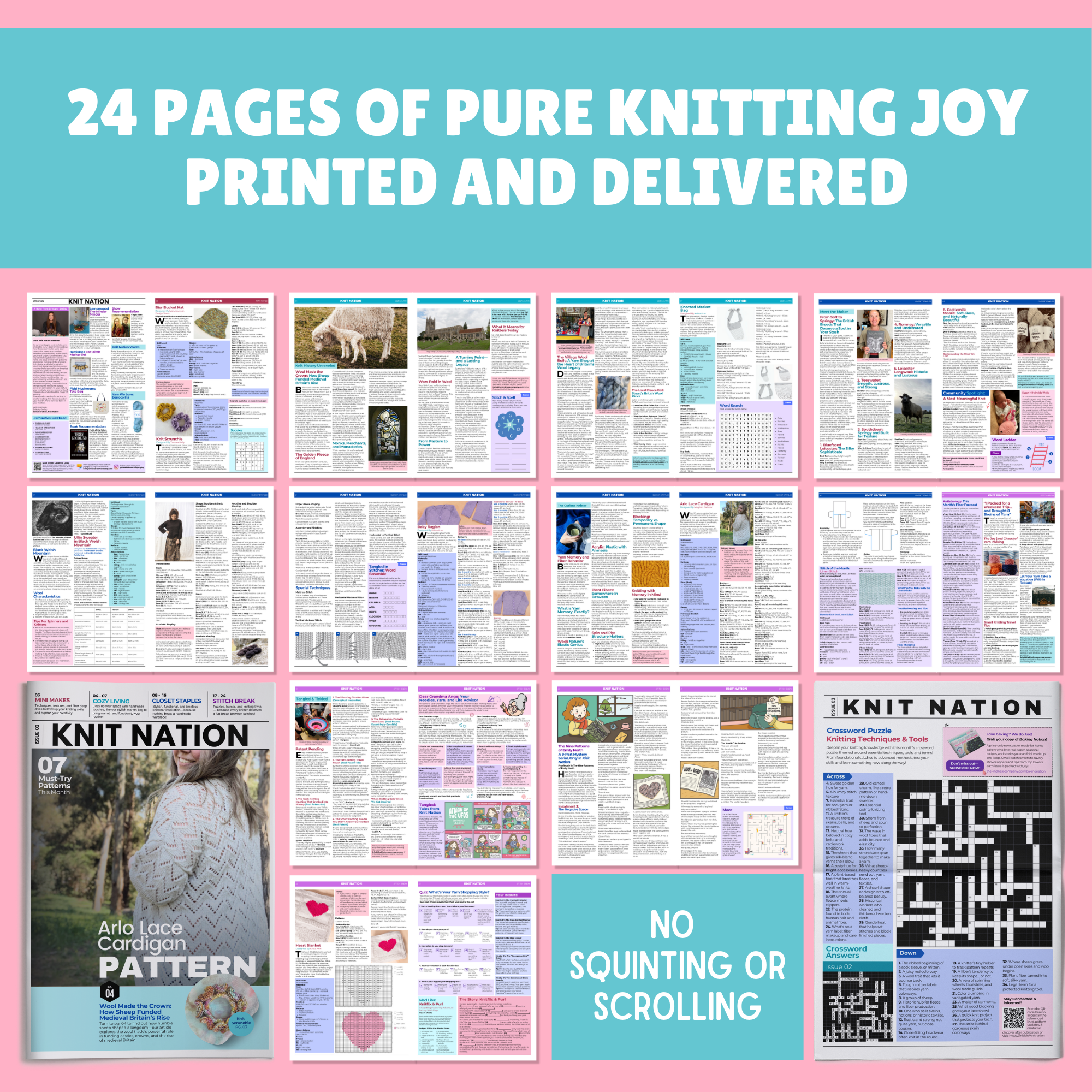 Knit Nation • 1-Issue-a-Month Subscription