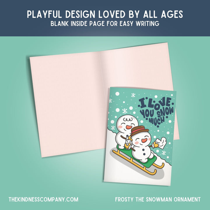 Snowman Crochet Pattern & Matching Greeting Card (Limit 1 Free Per Customer)