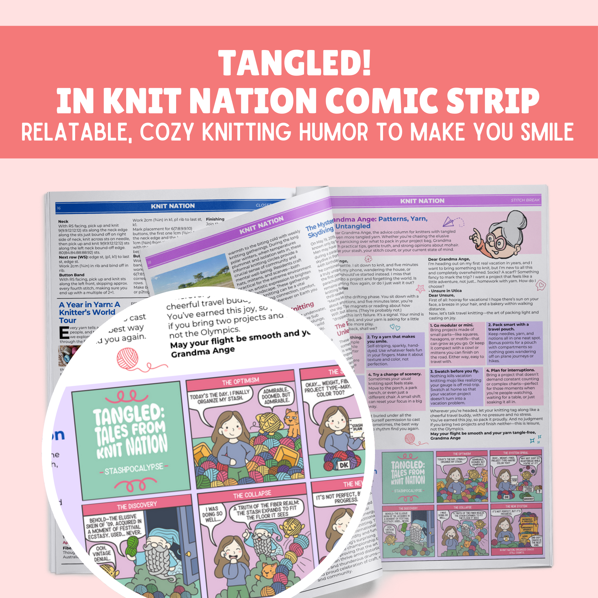 Knit Nation • 1-Issue-a-Month Subscription