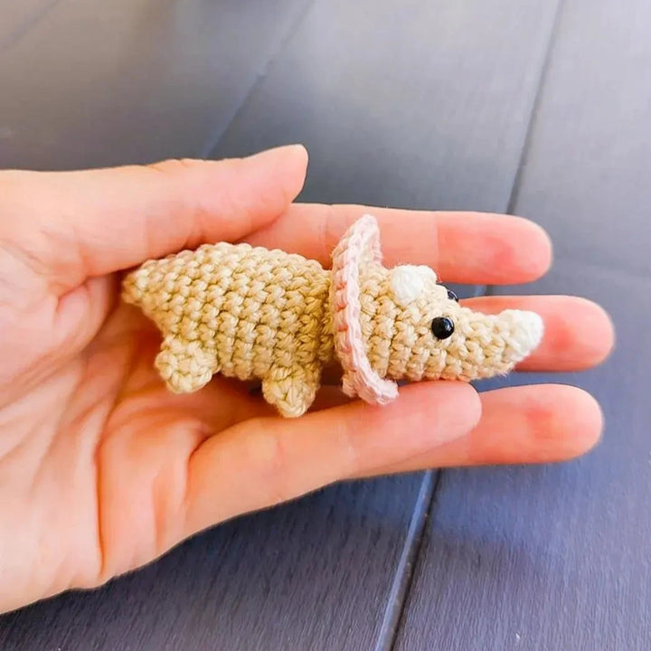 Tina the Mini Triceratops Crochet Pattern