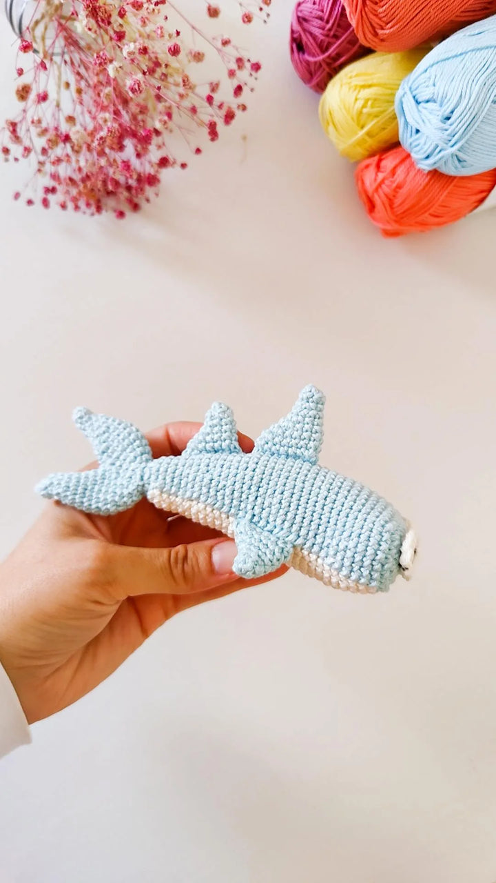 Shadownfin the Shark Crochet Pattern