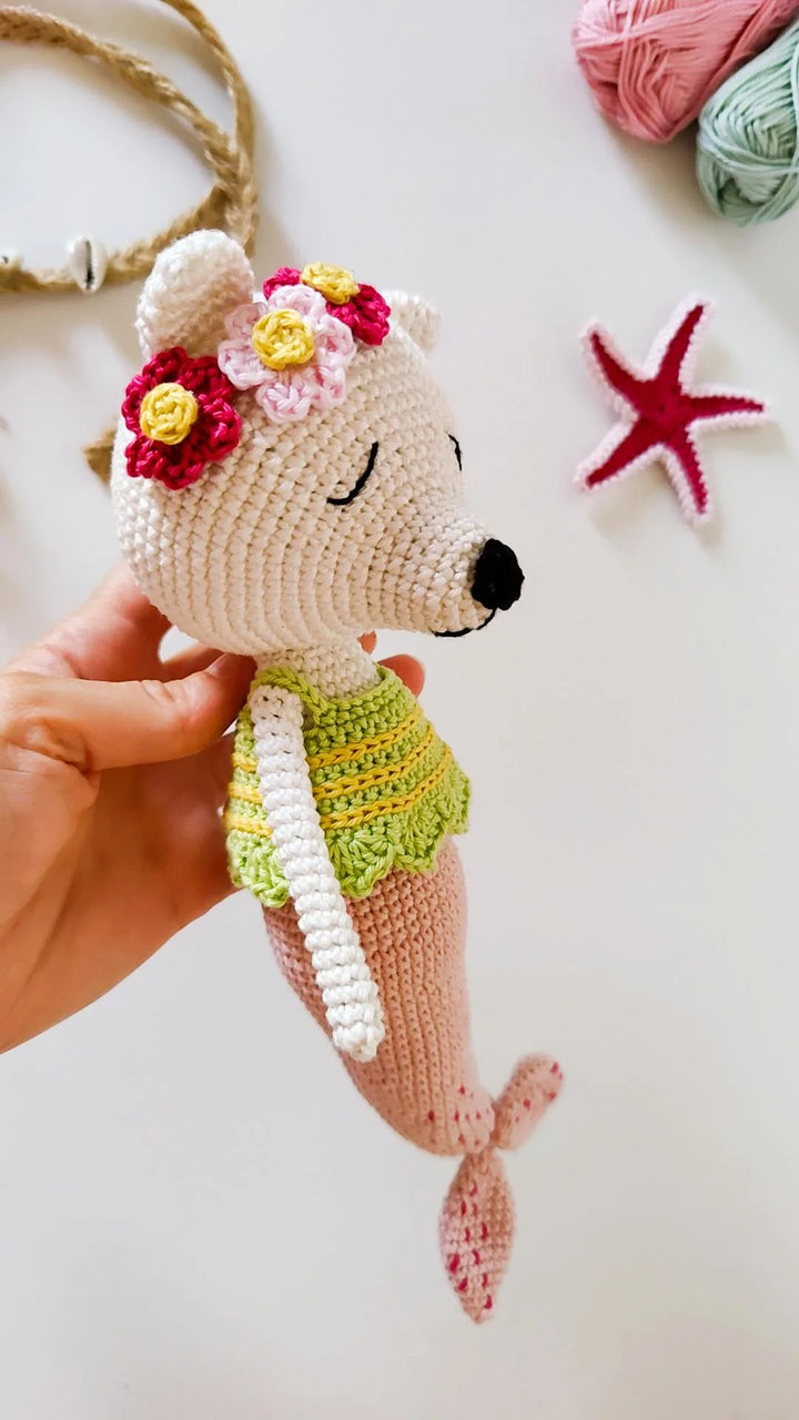 Poppy the Merpolar Bear Crochet Pattern