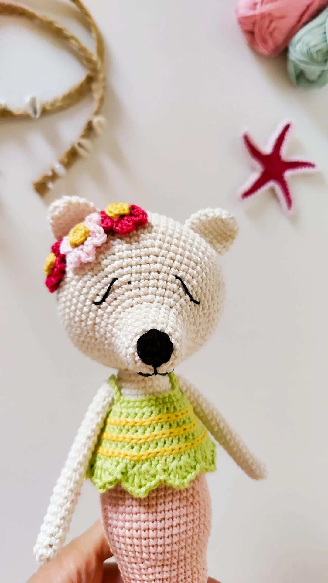 Poppy the Merpolar Bear Crochet Pattern
