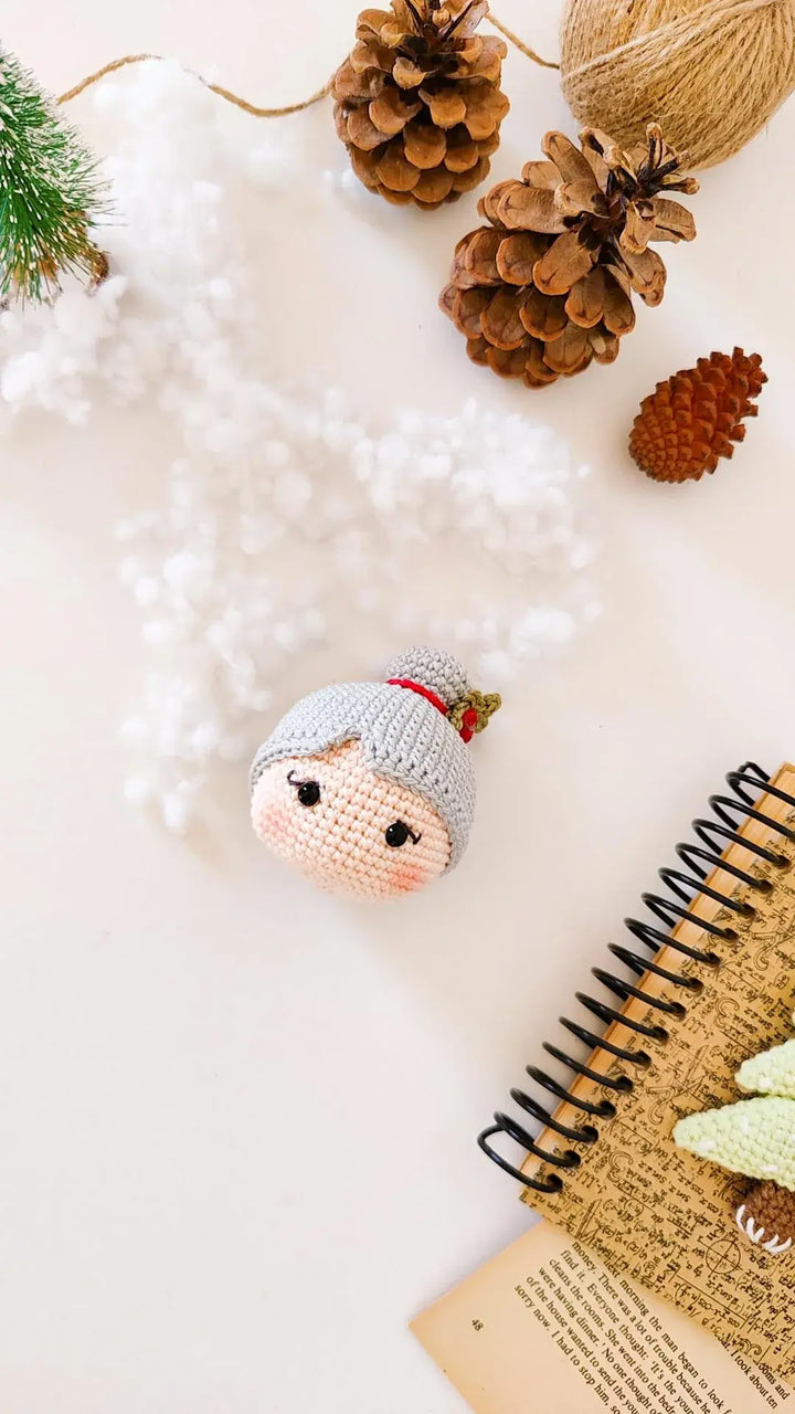Mrs. Claus Christmas Ornament & Decoration Crochet Pattern
