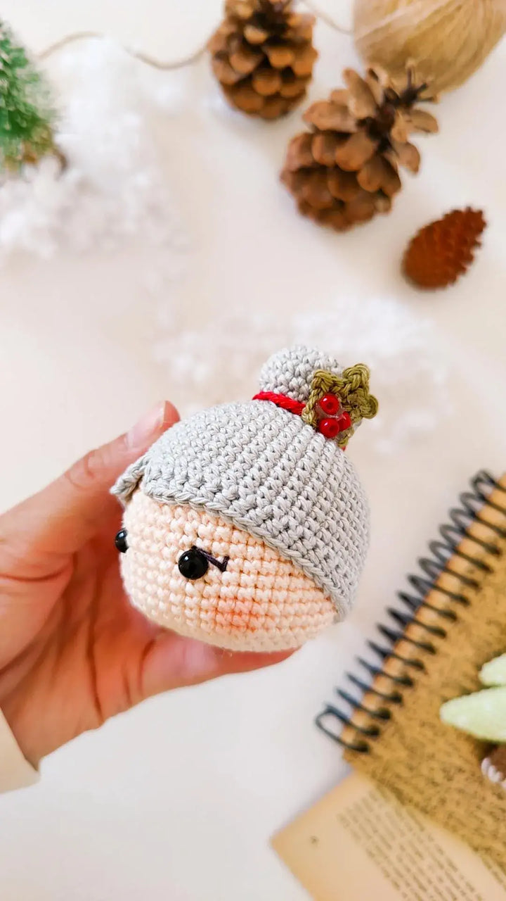 Mrs. Claus Christmas Ornament & Decoration Crochet Pattern