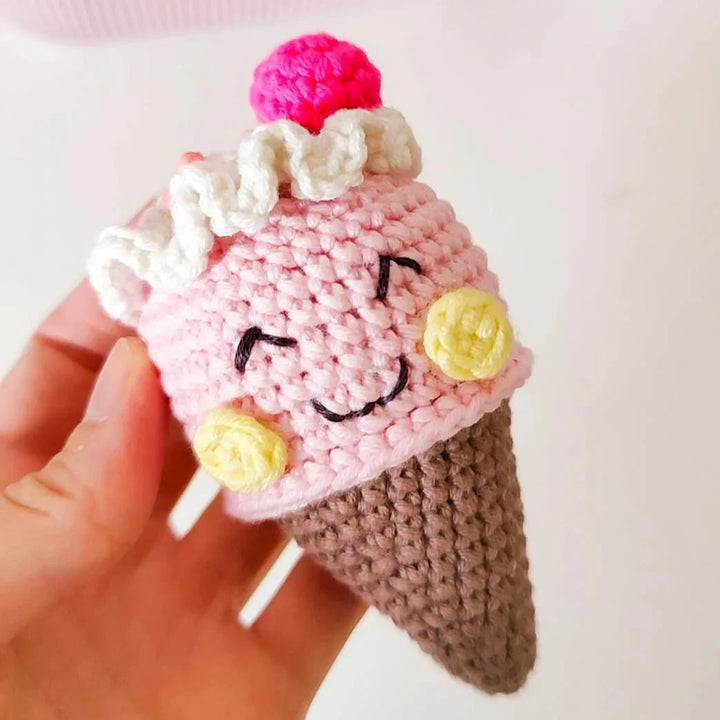 Isabella the Ice Cream Cone "Melting Hearts" Crochet Pattern