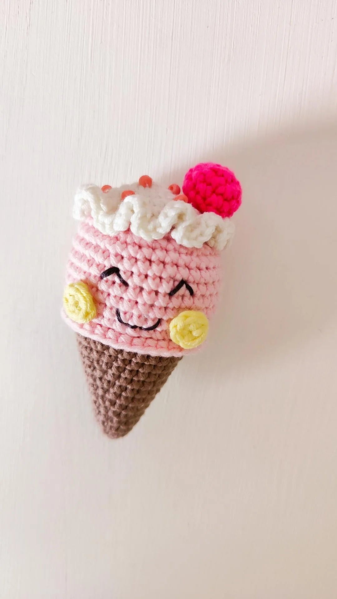 Isabella the Ice Cream Cone "Melting Hearts" Crochet Pattern