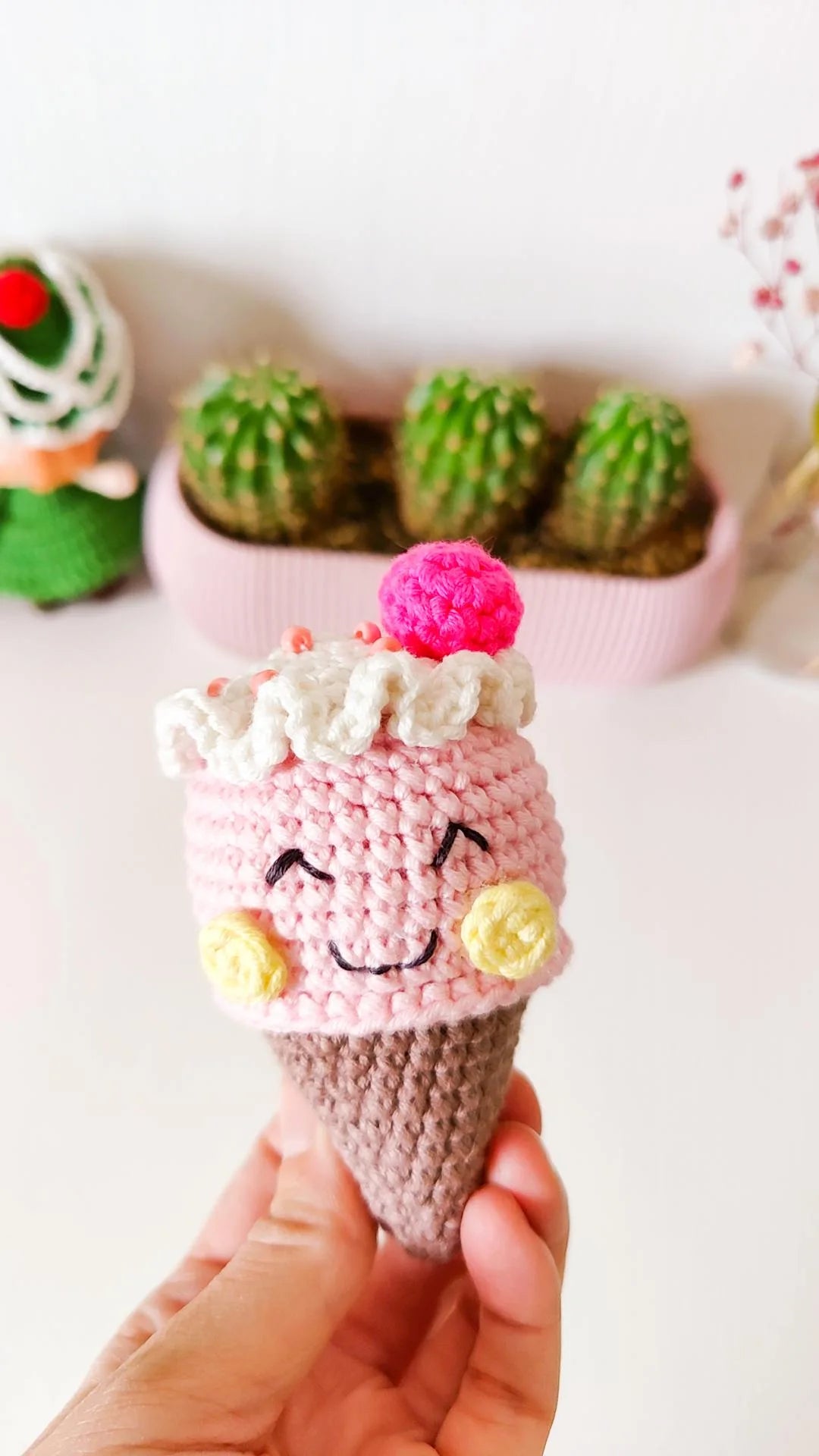 Isabella the Ice Cream Cone "Melting Hearts" Crochet Pattern
