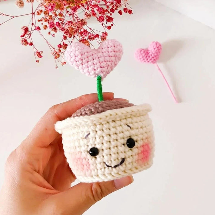 Blossom the Heart Flower Crochet Pattern