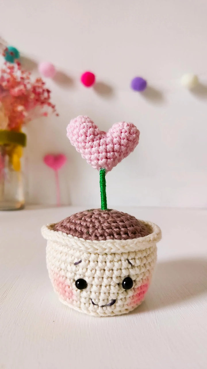 Blossom the Heart Flower Crochet Pattern