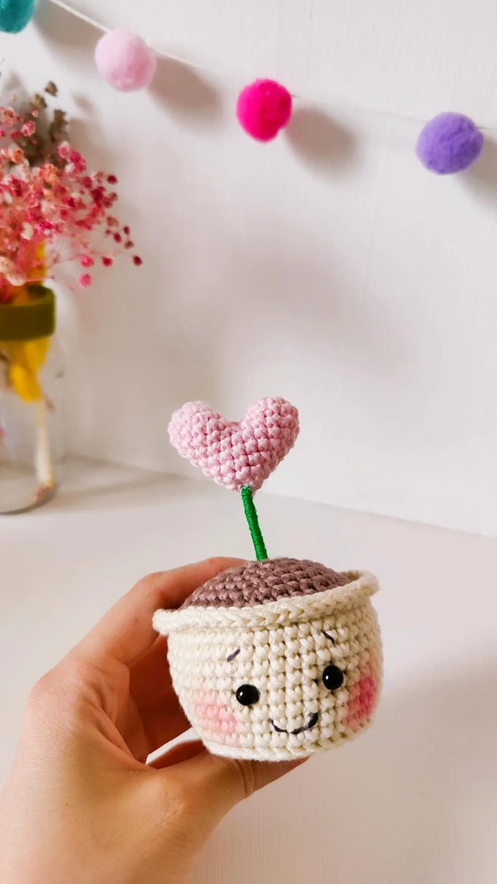 Blossom the Heart Flower Crochet Pattern