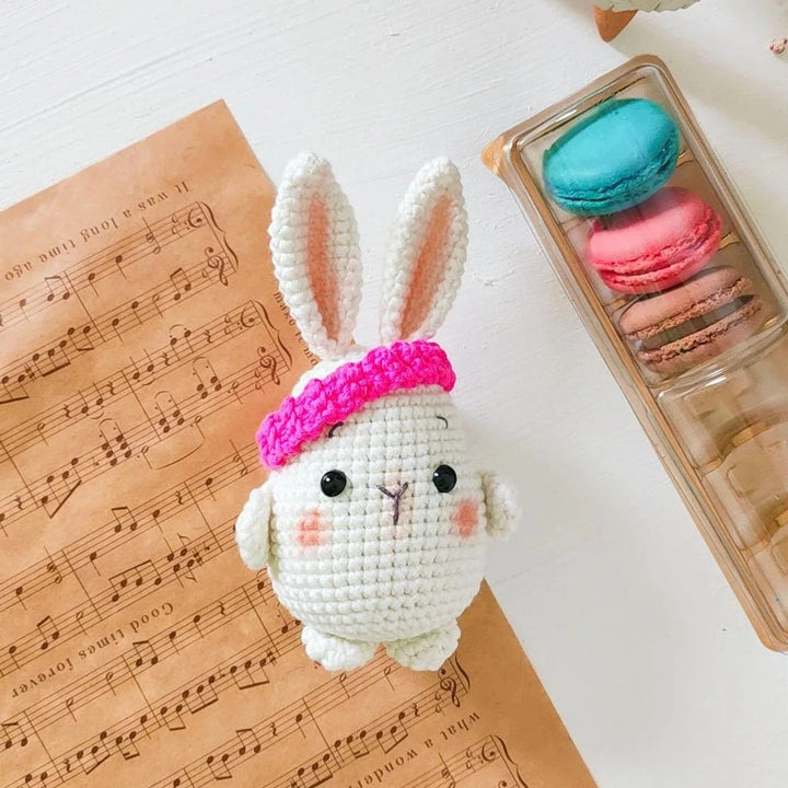 Barbell Bunny Crochet Pattern