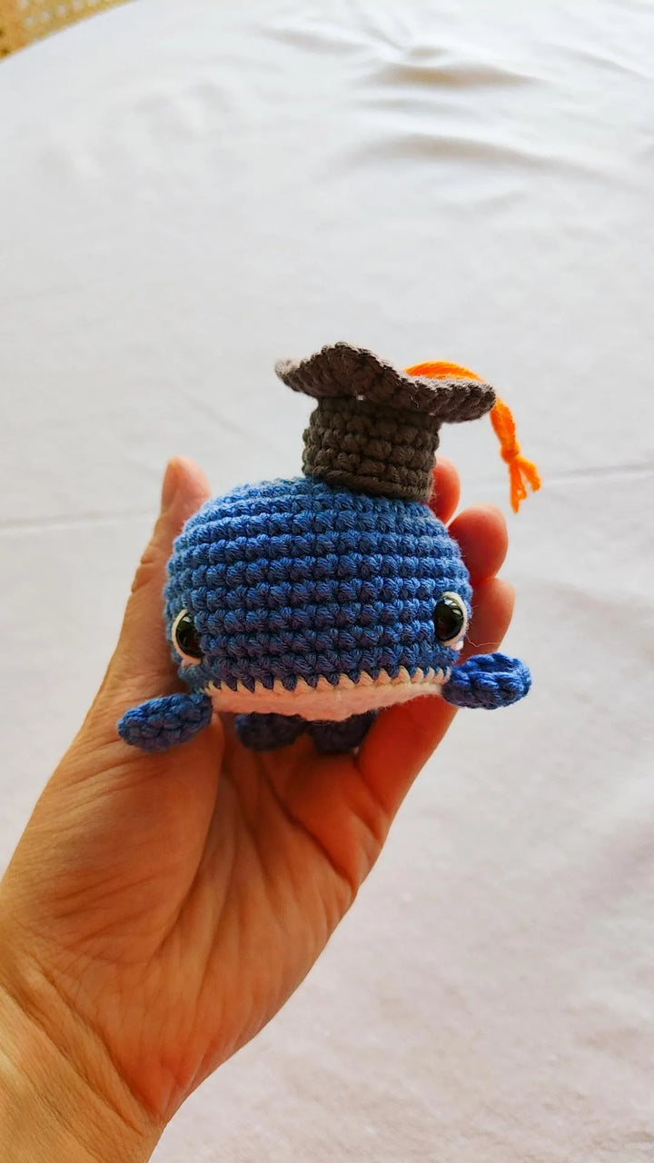 Walter the Wise Whale Crochet Pattern