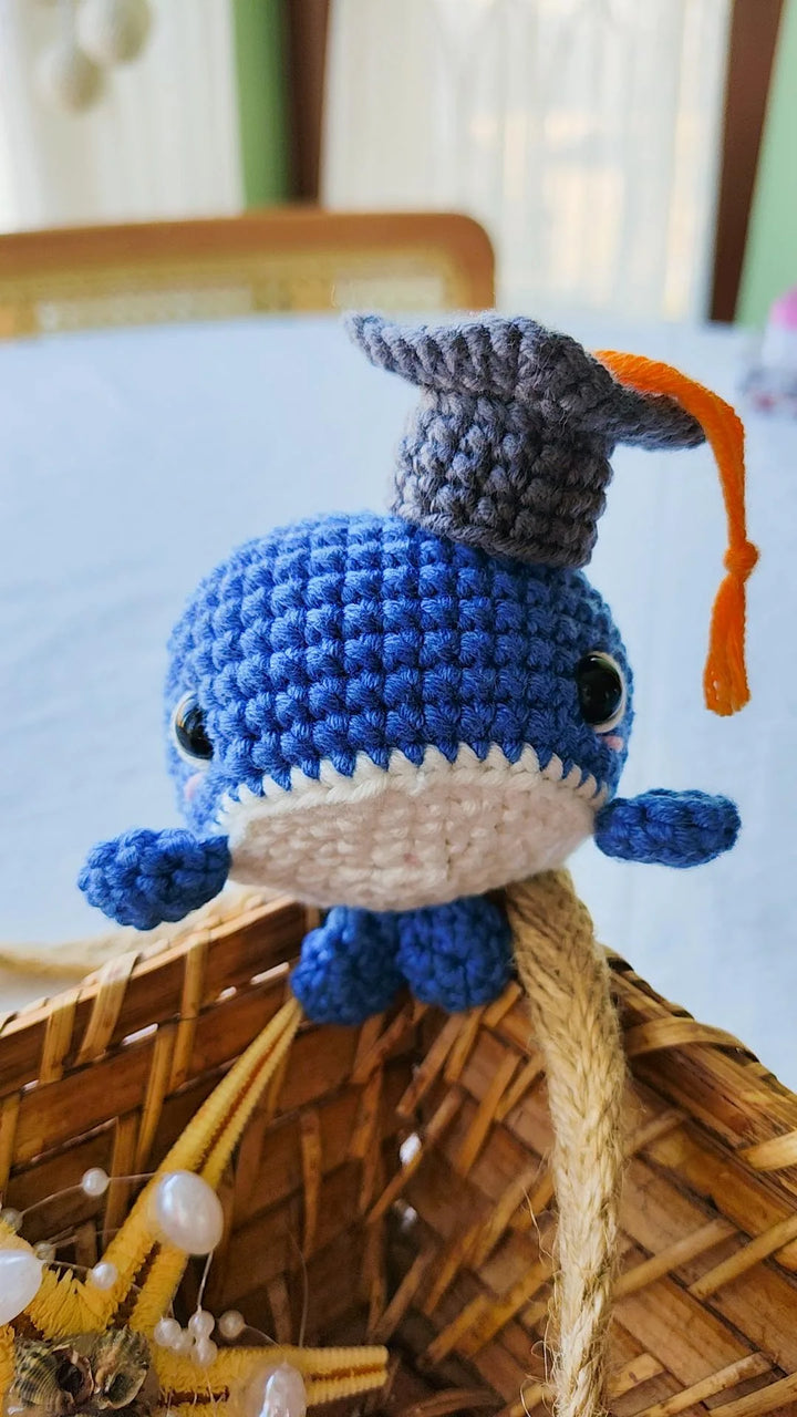 Walter the Wise Whale Crochet Pattern