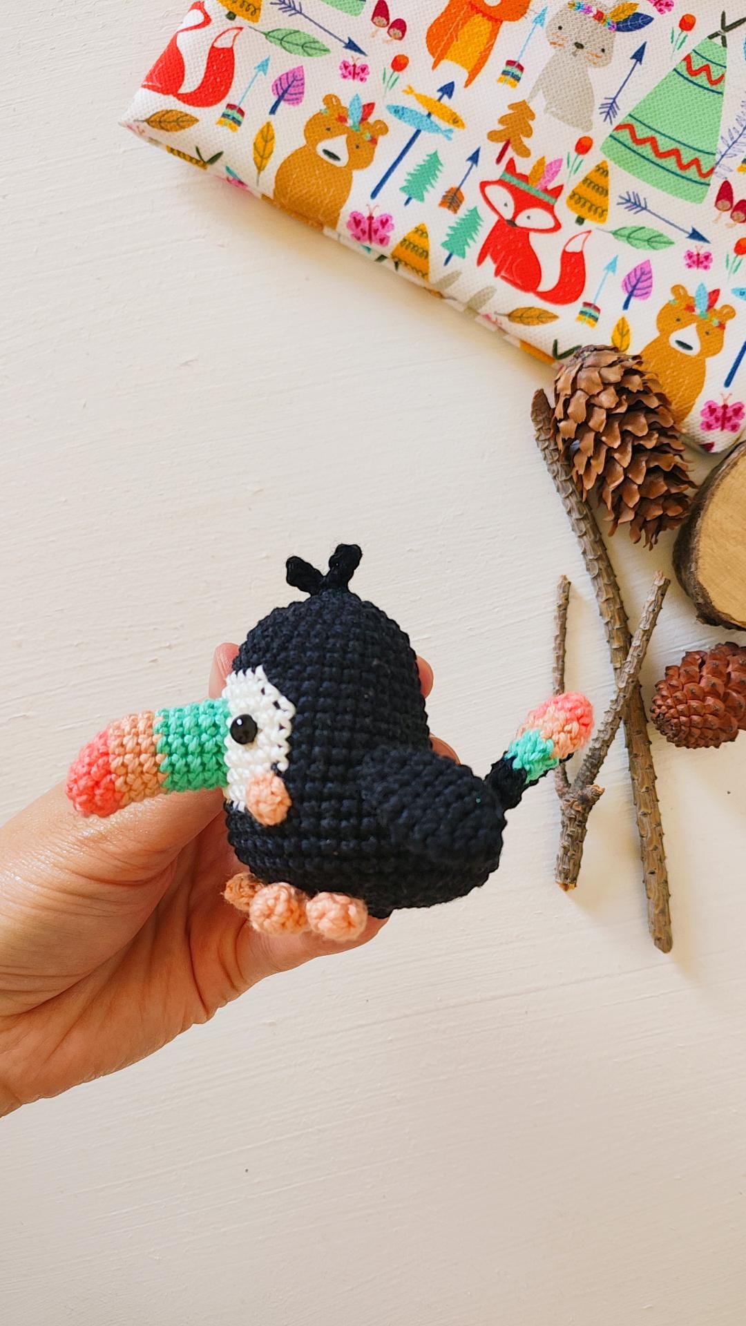 Theodore the Toucan Crochet Pattern