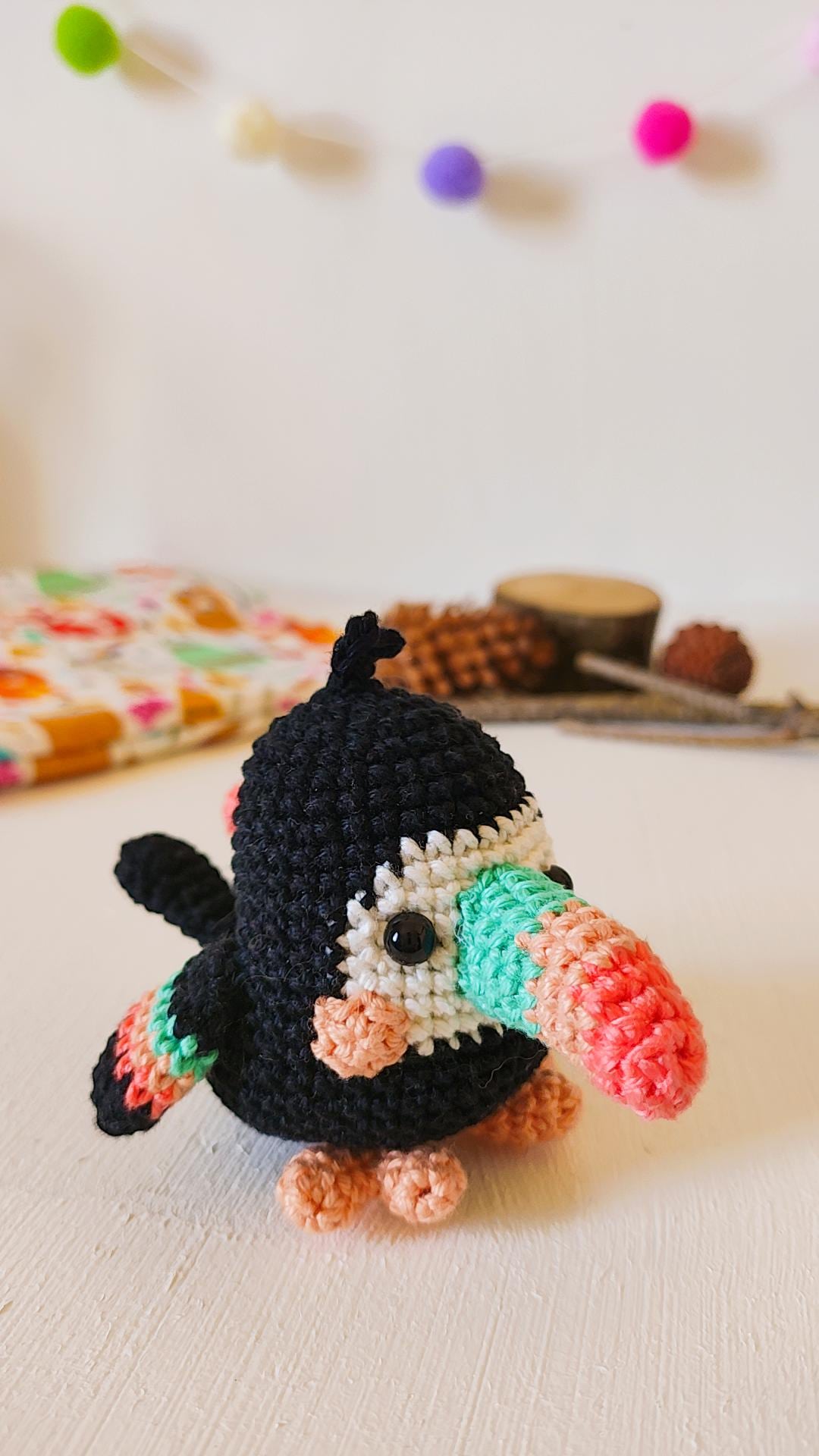 Theodore the Toucan Crochet Pattern