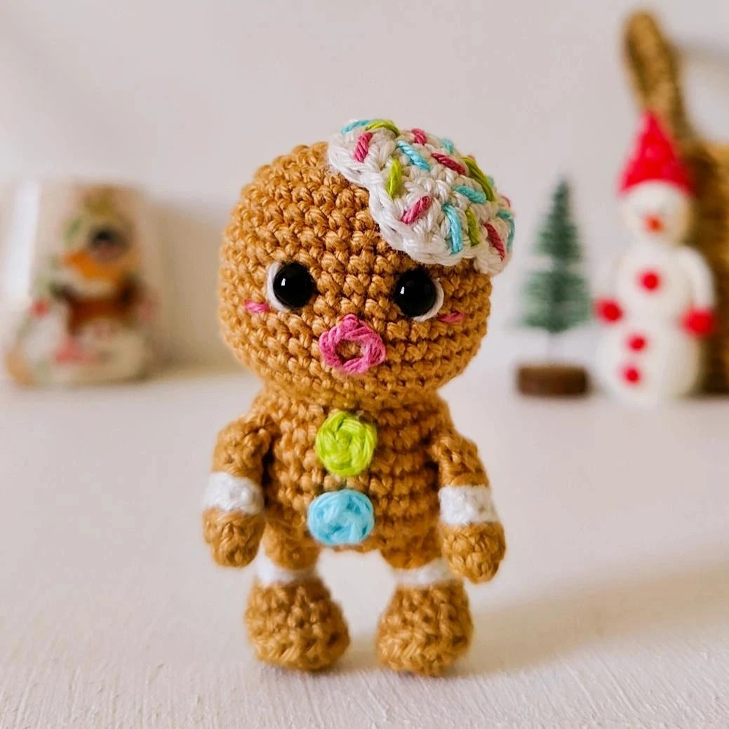 Gingerbread Man Crochet Pattern – The Kindness Company