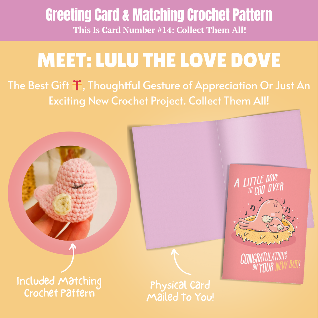 Mega Bundle: 32 Crochet Greeting Cards & Matching Patterns Bundle