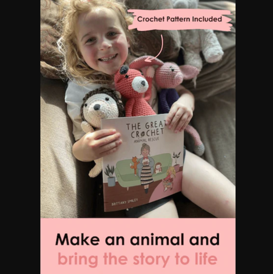 The Great Crochet Animal Rescue Illustrated Book & Bunny Crochet Pattern