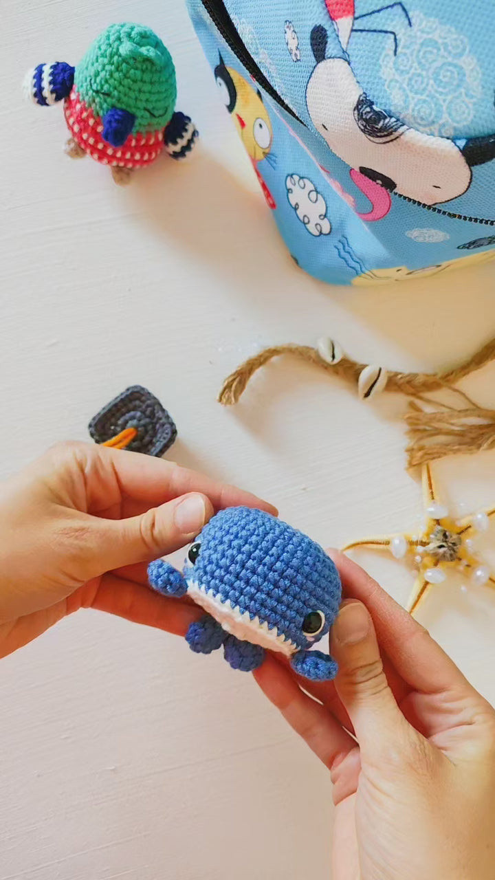 Walter the Wise Whale Crochet Pattern