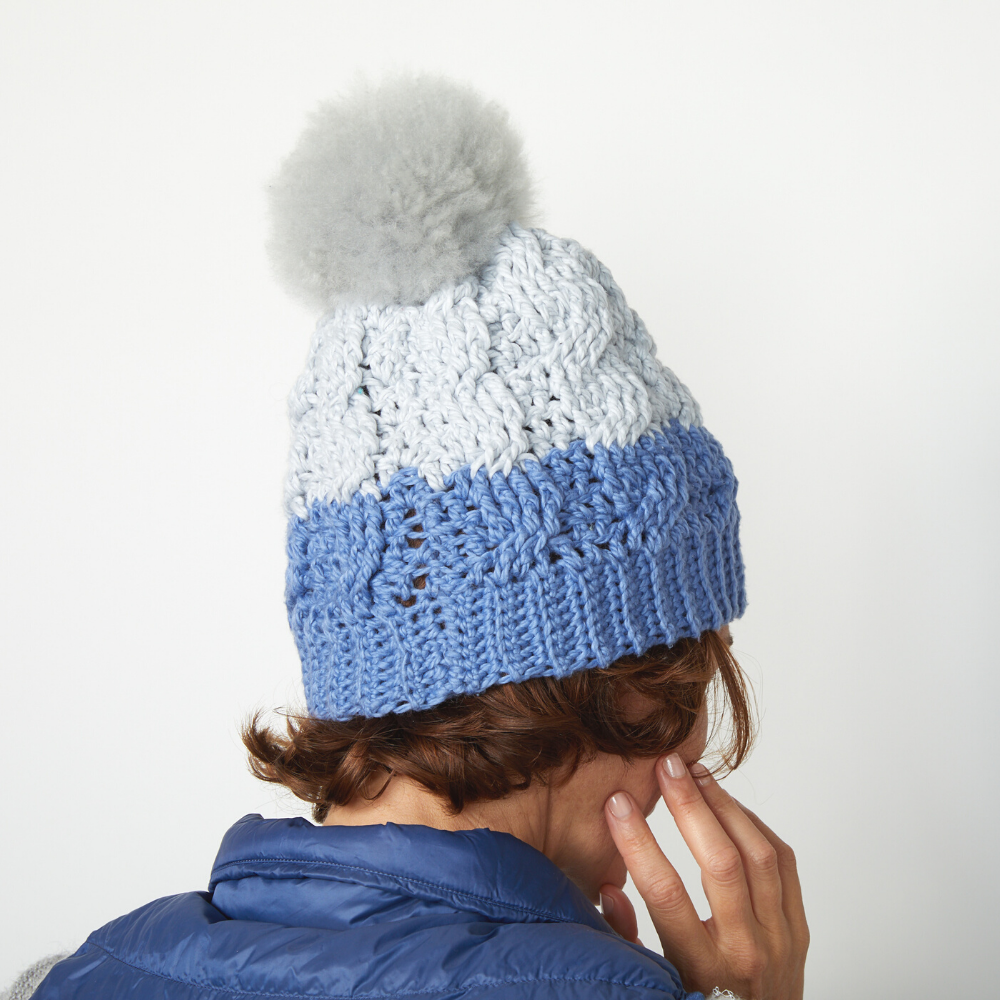Cable Beanie Hat Crochet Pattern